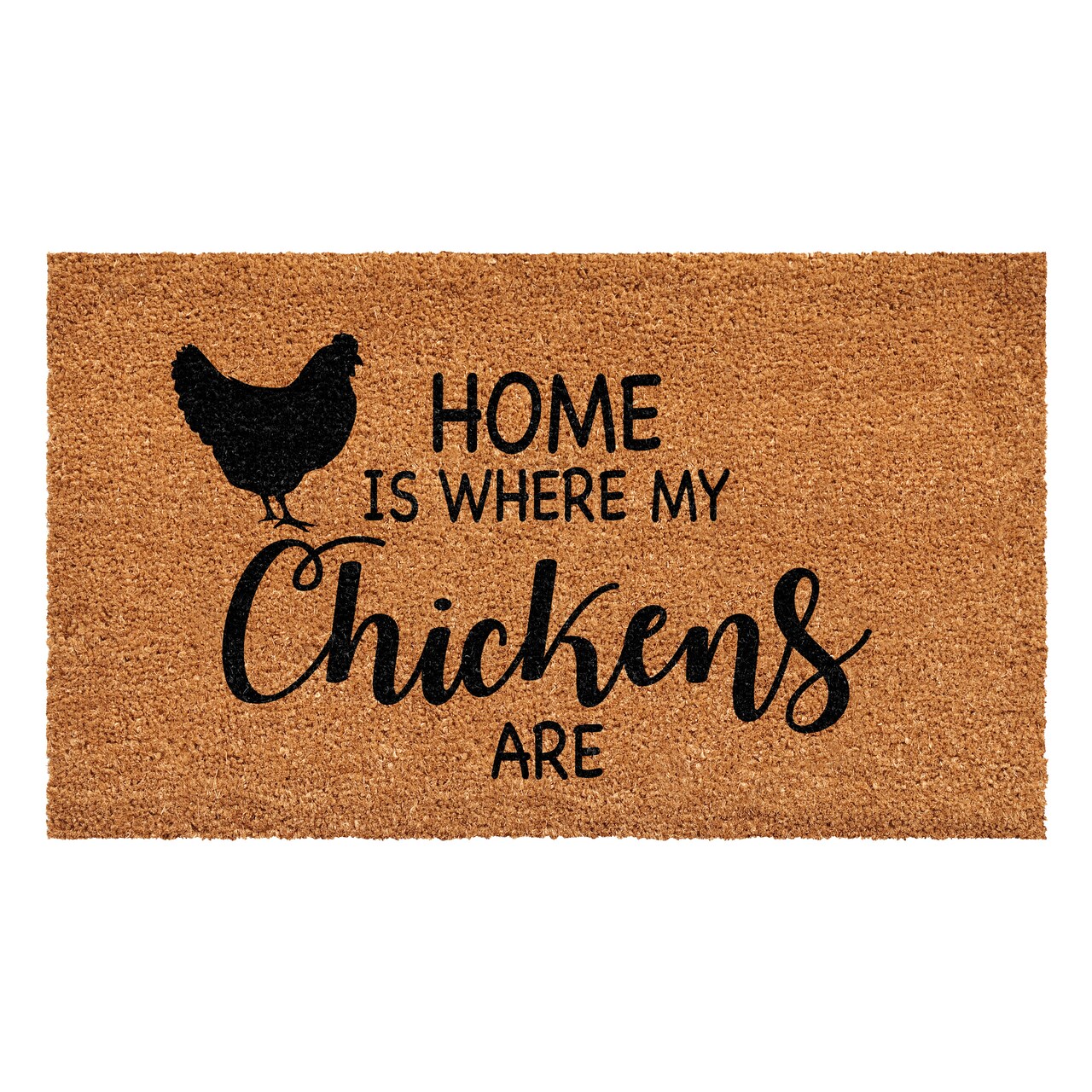 109901729 Home is Where my Chickens are Doormat